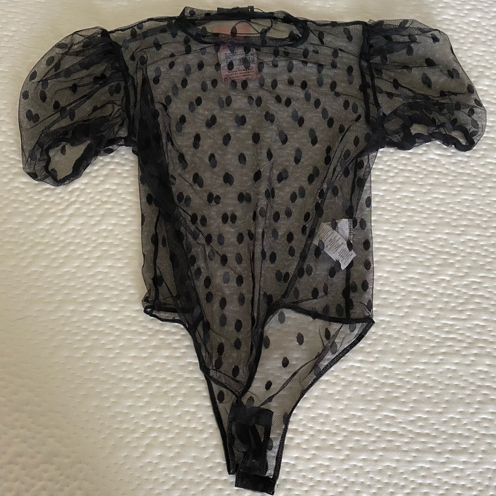 Black Mesh Bodysuit
